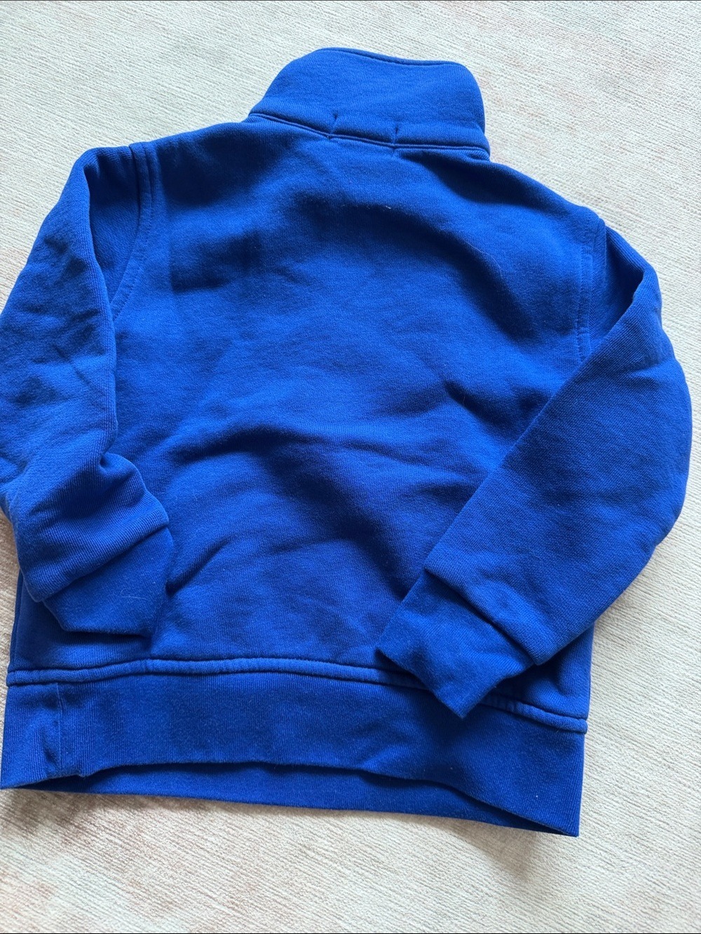 Ralph Lauren Kids Fleece Half Zip Pullover Royal Blue Size 3 - Picture 3 of 3